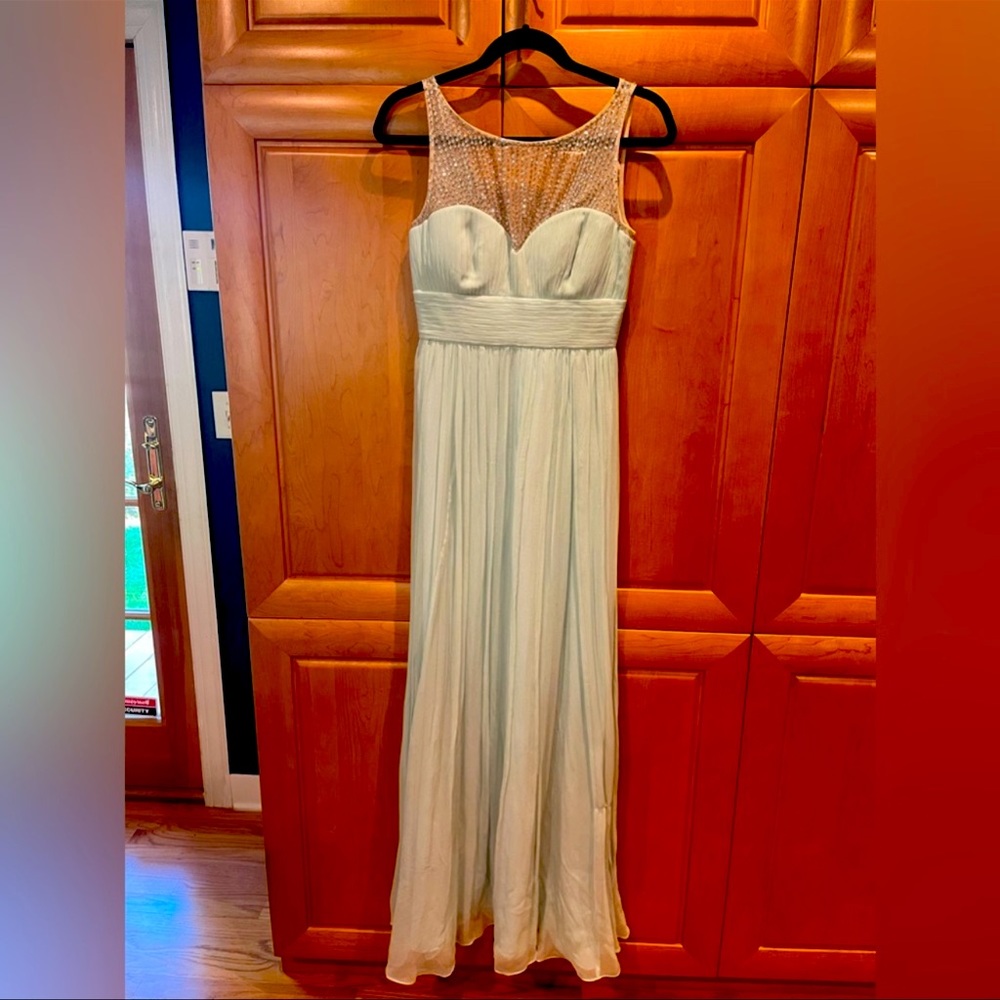 New with Tags: Forever New Gretta Sparkle Silk Maxi Woven Dresses Sky Mist
